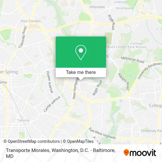 Transporte Morales map
