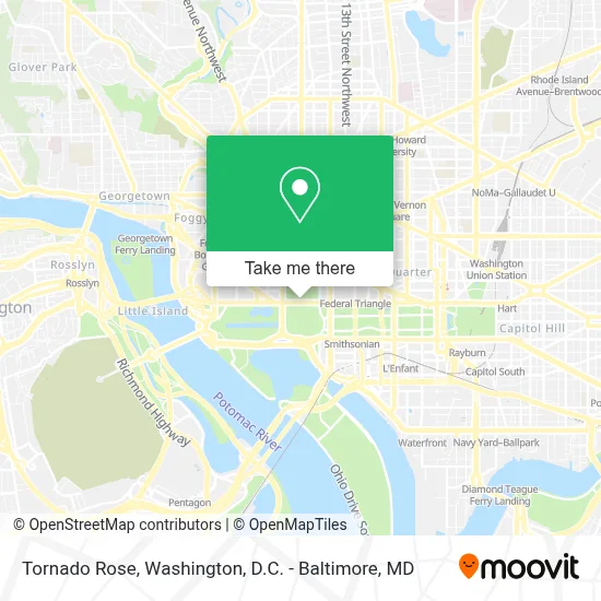 Tornado Rose map