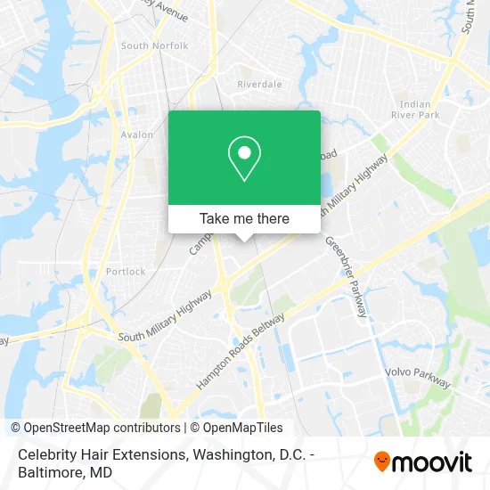 Celebrity Hair Extensions map
