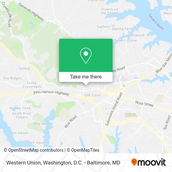 Western Union map
