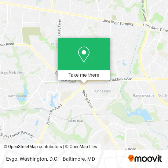 Evgo map