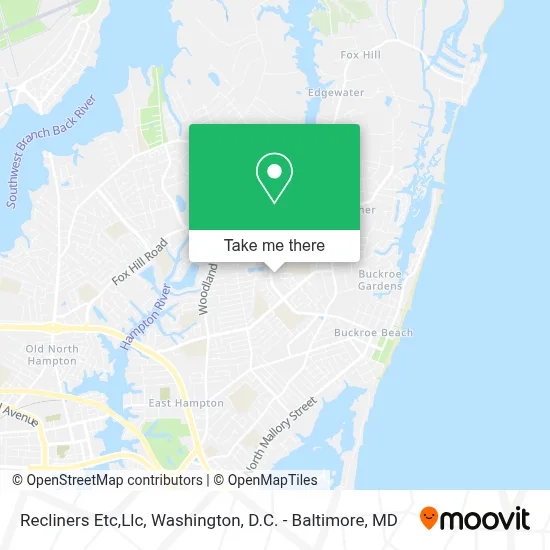 Recliners Etc,Llc map