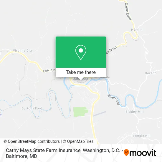Cathy Mays State Farm Insurance map