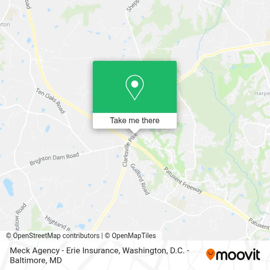 Meck Agency - Erie Insurance map
