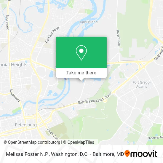 Melissa Foster N.P. map