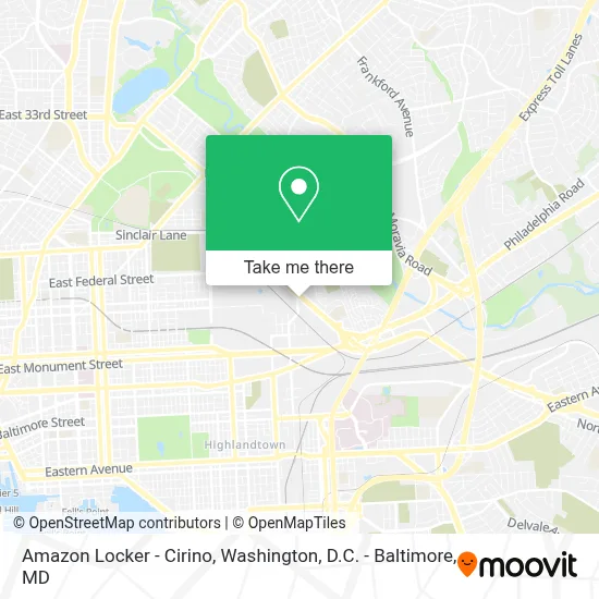 Amazon Locker - Cirino map