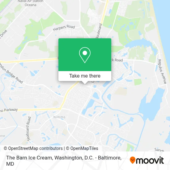 The Barn Ice Cream map