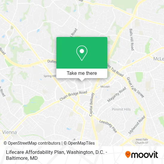 Lifecare Affordability Plan map