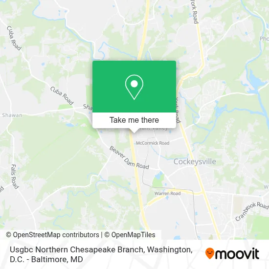 Usgbc Northern Chesapeake Branch map