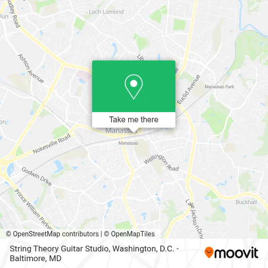 String Theory Guitar Studio map