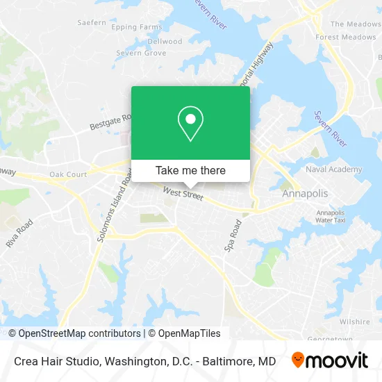 Crea Hair Studio map