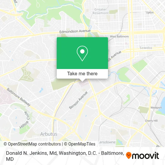 Donald N. Jenkins, Md map