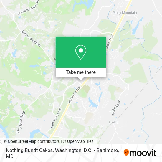 Nothing Bundt Cakes map