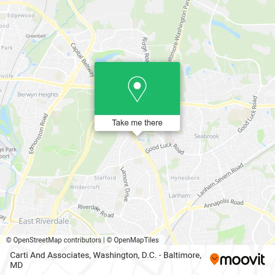 Carti And Associates map