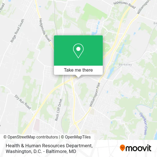 Health & Human Resources Department map