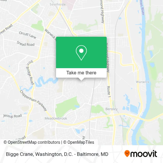 Bigge Crane map