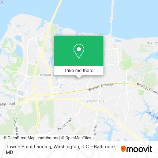 Towne Point Landing map