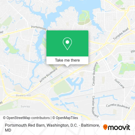 Portsmouth Red Barn map