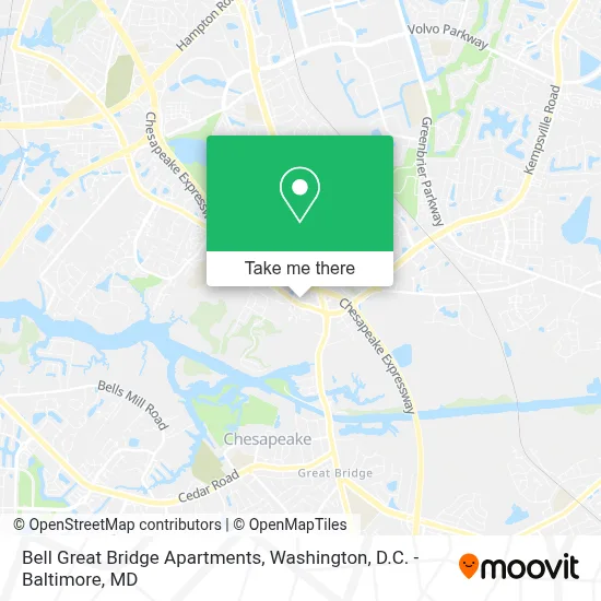 Bell Great Bridge Apartments map