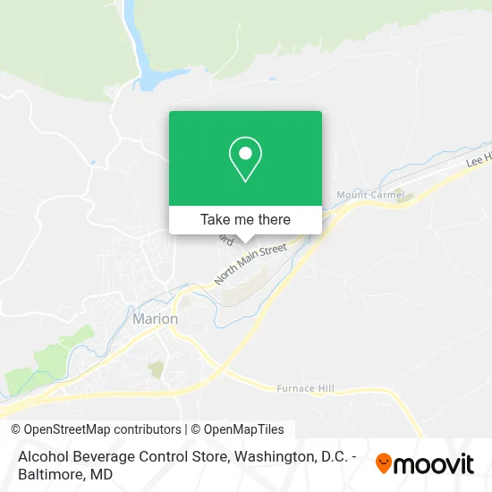 Alcohol Beverage Control Store map
