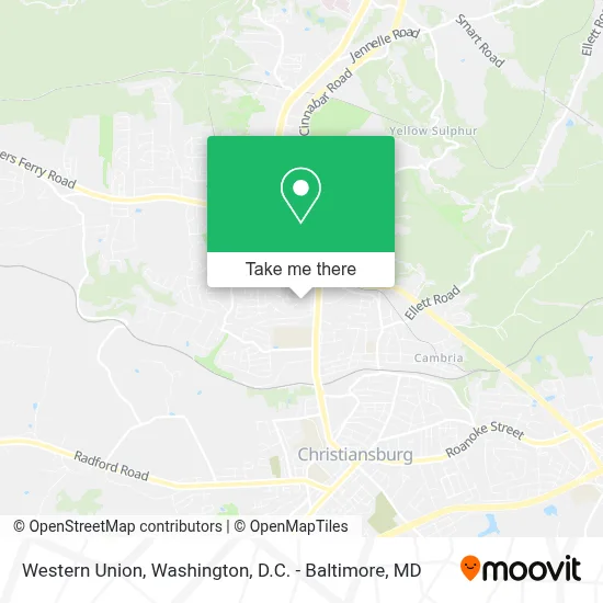 Western Union map