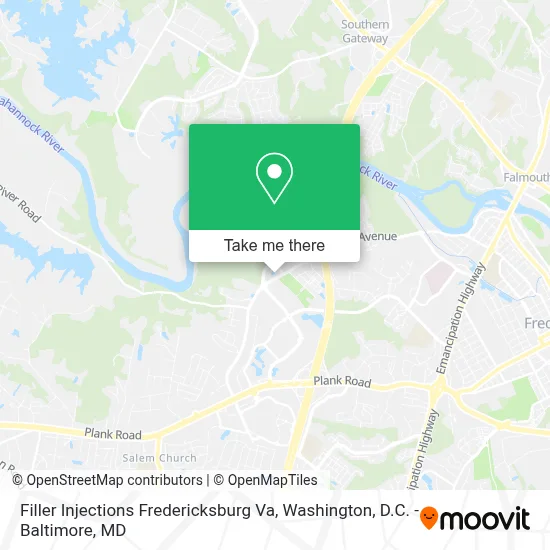 Filler Injections Fredericksburg Va map