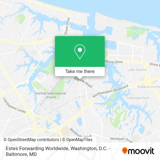Estes Forwarding Worldwide map