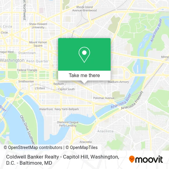 Coldwell Banker Realty - Capitol Hill map