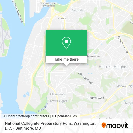 National Collegiate Preparatory Pchs map