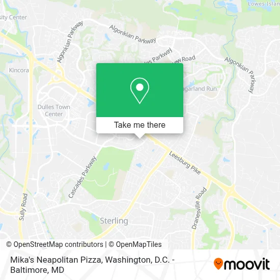 Mika's Neapolitan Pizza map