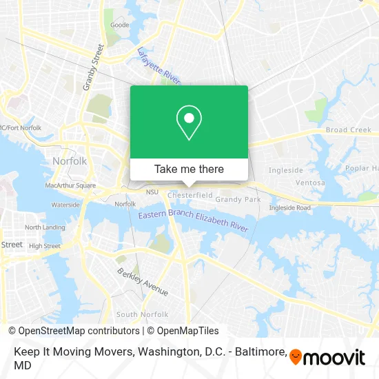 Keep It Moving Movers map