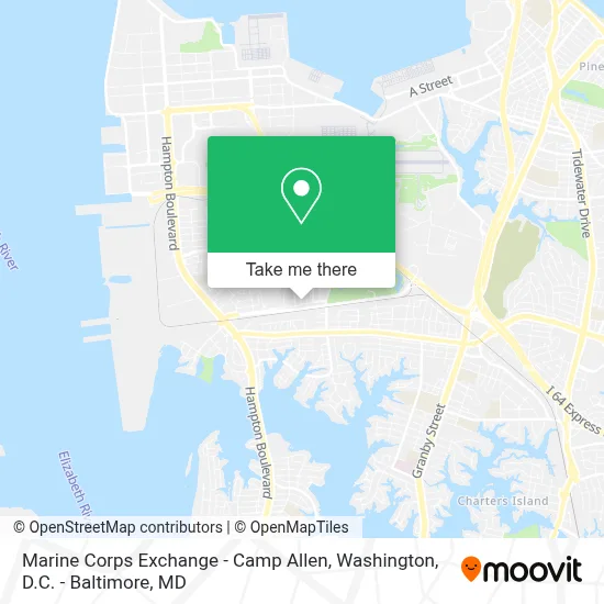 Marine Corps Exchange - Camp Allen map