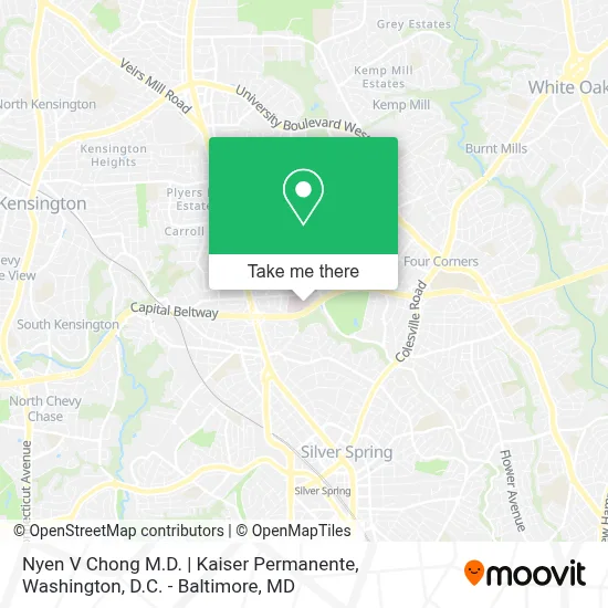 Nyen V Chong M.D. | Kaiser Permanente map