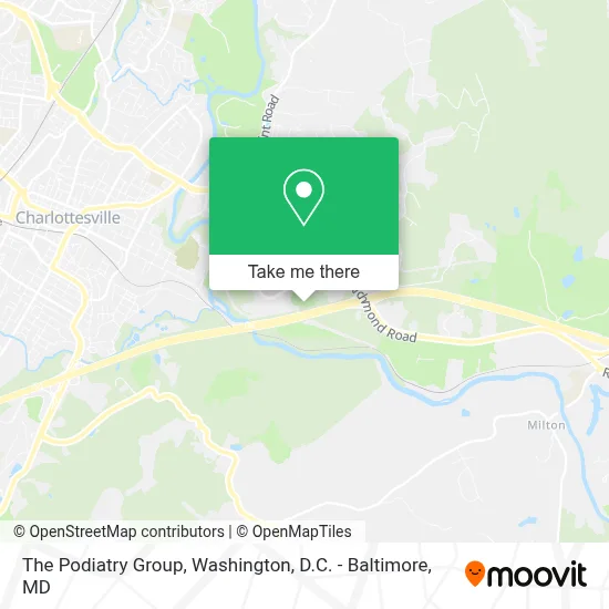 The Podiatry Group map