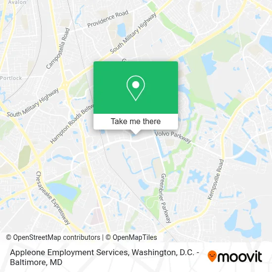 Appleone Employment Services map