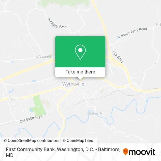 First Community Bank map