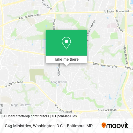 C4g Ministries map