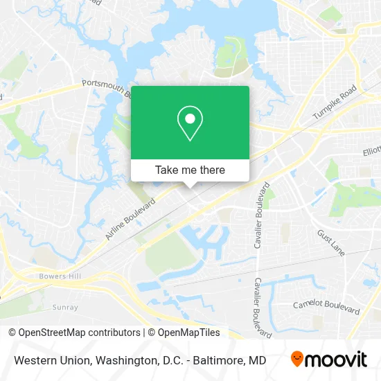 Western Union map