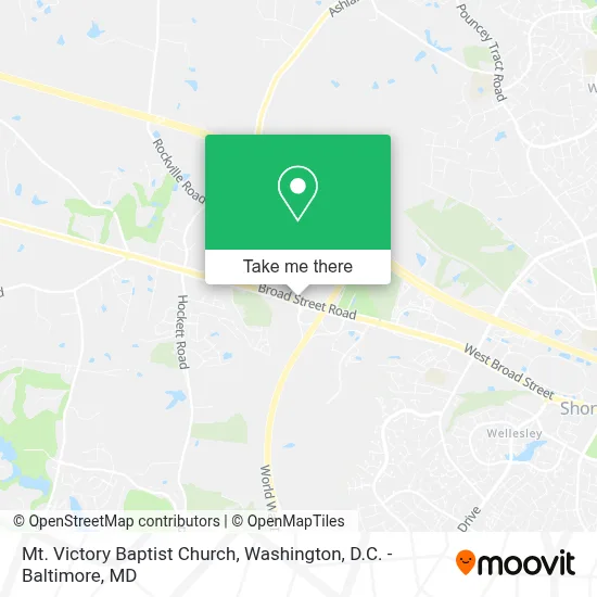 Mt. Victory Baptist Church map