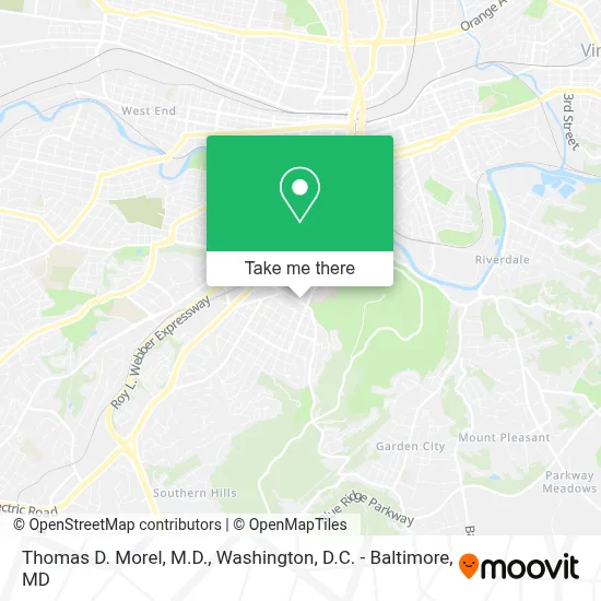 Thomas D. Morel, M.D. map