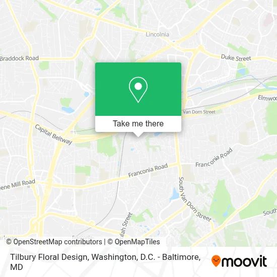 Tilbury Floral Design map