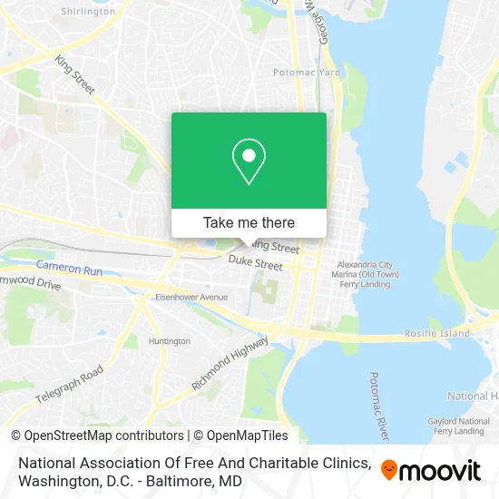 National Association Of Free And Charitable Clinics map