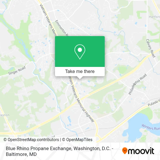 Blue Rhino Propane Exchange map