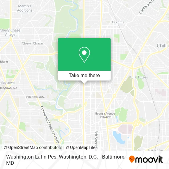 Washington Latin Pcs map