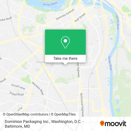 Dominion Packaging  Inc. map