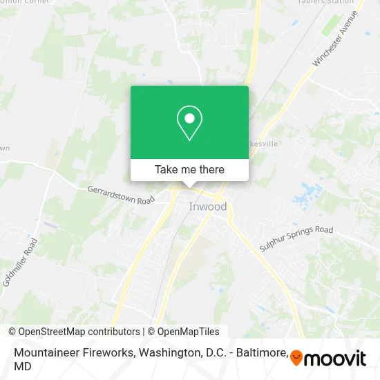 Mountaineer Fireworks map