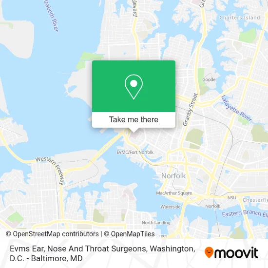 Evms Ear, Nose And Throat Surgeons map