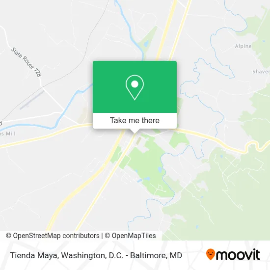 Tienda Maya map