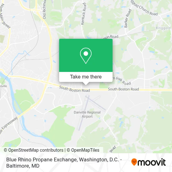 Blue Rhino Propane Exchange map
