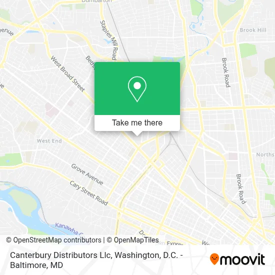 Canterbury Distributors Llc map